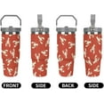 thumbnail image 5 of 30 Oz Insulated Tumblers with Flip Straw Lid Top Handle Crawfish Lobster Leakproof Reusable Vacuum Stainless Steel Travel Coffee Mug for Car, 5 of 6
