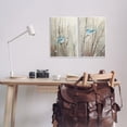 thumbnail image 2 of Stupell Industries Peaceful Perched Blue Birds Animals & Insects Painting Unframed Art Print Wall Art, 13 x 19, Set of 2, 2 of 7