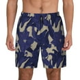 thumbnail image 3 of Uemuo Lilies Flowers Pattern Mens Swim Trunks Quick Dry Board Shorts with Mesh Lining, Stretch Beach Shorts Quick Dry No-Chafing Board Shorts-XX-Large, 3 of 9