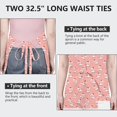 thumbnail image 6 of Pink Cow Heart Pattern Apron-Garden Aprons for Women with Pockets-Cotton Linen Waterproof Kitchen Cooking Gardening Aprons Adjustable for Kitchen,Cooking,BBQ and Salon 33x27 Inch, 6 of 7