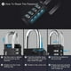 thumbnail image 3 of Combination Padlock, [2 Pack] Diyife 4 Digit Combination Lock, Waterproof Padlock for School Gym Locker, Filing Cabinets, Toolbox, Fence,Black & blue, 3 of 4