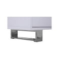 thumbnail image 4 of Meridian Furniture Excel Rich White Lacquer Sideboard/Buffet, 4 of 9