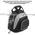 thumbnail image 3 of Mochila Para Casco De Motocicleta, Equipaje Portátil Impermeable Para Actividades Al Aire Libre, Gris Y Negro, 3 of 7