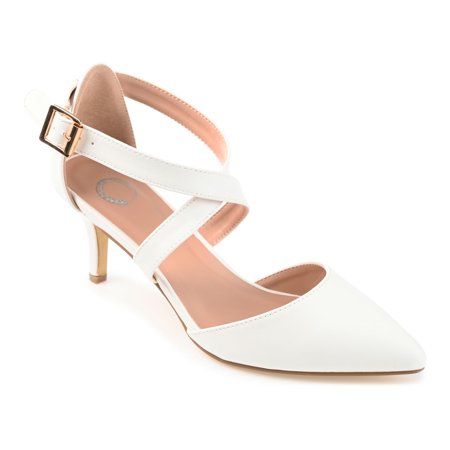 Journee Collection Riva Women's High Heels Color: White Size: 8.5
