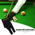 thumbnail image 1 of Guante de billar Snooker Antideslizante Hombres Mujeres Billar 3 Finger Mittens (Negro) Likrtyny  Para estrenar, 1 of 4
