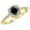 Yellow Gold, variant on 1.85 Carat Gorgeous Classic Cushion Halo Style Diamond Engagement Ring with a 1.5 Carat Black Diamond Center (Heirloom Quality) 14K White Gold Size-7.0