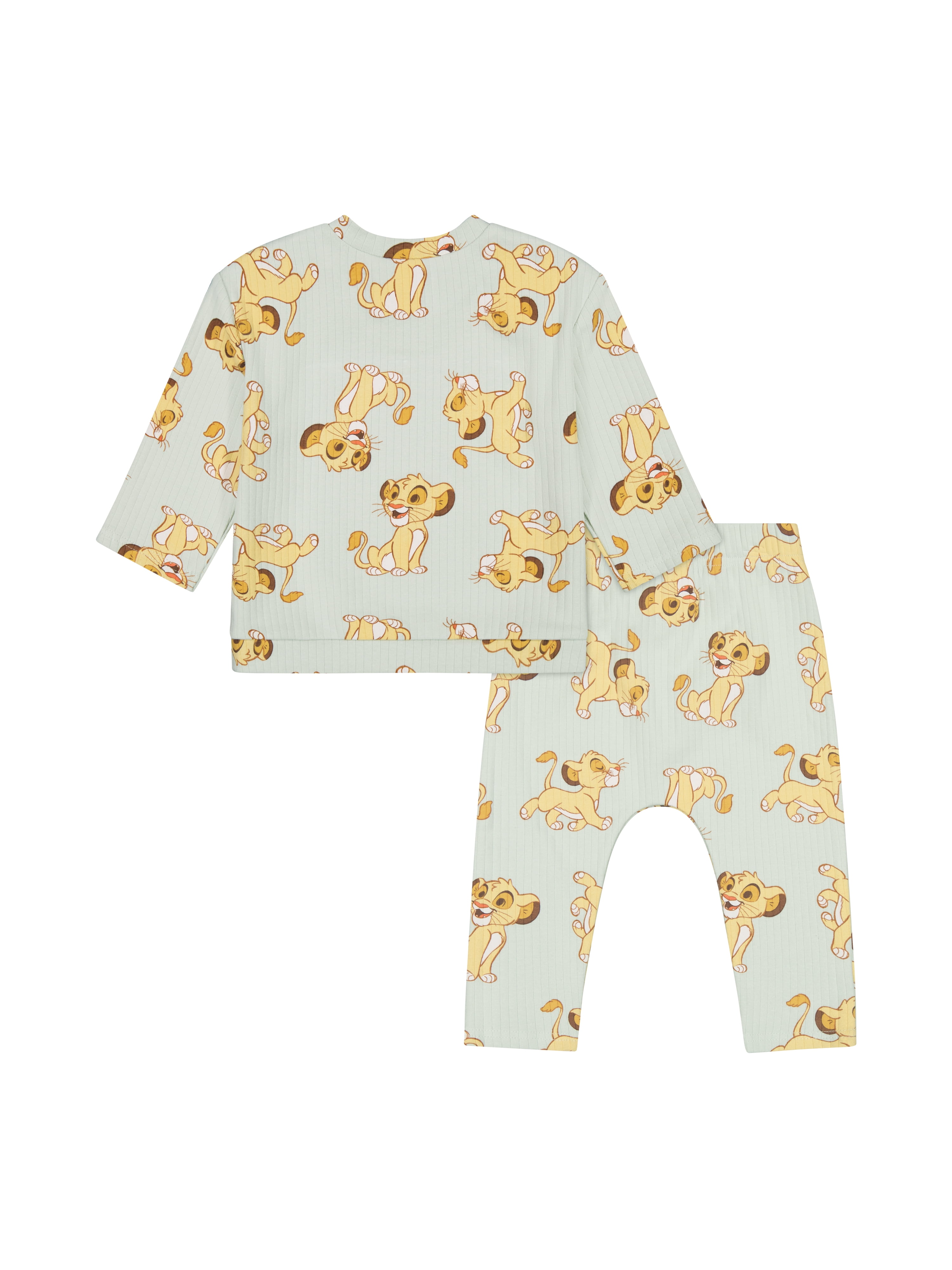Lion King Baby Boy 2 Piece Rib Pant Set, Sizes 0/3 Months-24 Months