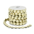 thumbnail image 2 of Expo Int'l 5 yards of Khaya Flat-Back Gold Pearl Trim 5/8", 2 of 4