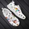 thumbnail image 1 of Zapatillas de deporte con cordones y diseño vulcanizado de Doginthehole Heartbeat ECG para mujer con diseño de enfermera y dibujos animados, calzado plano y cómodo, 1 of 6