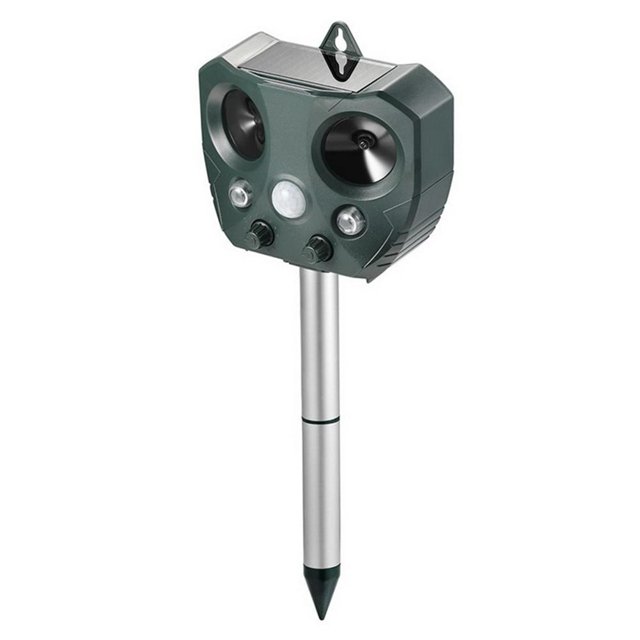 Solar Ultra Sonic Bird Dog Snake Scarer Sensor infrarrojo Repelente de animales Hugtrwg Para estrenar