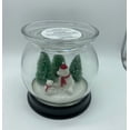 thumbnail image 2 of Bath and Body Works 2021 Christmas Pedestal Cloche Bear 3 Wick Candle Holder New, 2 of 2