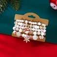 thumbnail image 3 of SPEKSEE Christmas Bracelets Set Stack Snowflake Tree Beaded Stretch Bracelet Christmas Costumes Bracelet Jewelry Gifts(5Pcs), 3 of 6