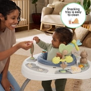 Ingenuity Bounce to Bloom 2-in-1 Activity Jumper & Table, Chambray, Ages 6–24 Months