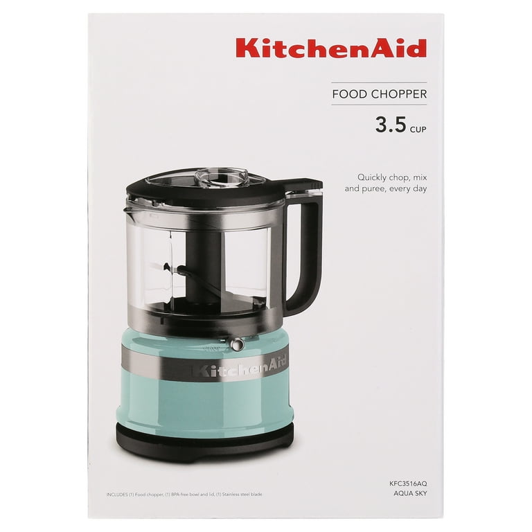 KitchenAid KFC3516 3.5-Cup Mini Food Processor - Turquoise/Blue