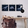 thumbnail image 4 of Stupell Industries Various Dinosaur Skeletons Animals & Insects Painting White Framed Art Print Wall Art, 17 x 17, 4 of 10