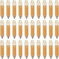 thumbnail image 1 of 1 caja de 40 dijes en forma de lápiz, dijes de esmalte para profesores, aleación a granel, lindos crayones dorados, divertidos colgantes de metal para la vuelta al cole., 1 of 6