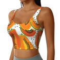 thumbnail image 5 of Sports Bra For Women, Funny Papaya Sports Bras For Women High Support, Workout Tank Tops Woman With Removable Cups, 5 of 8