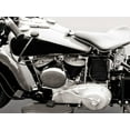 thumbnail image 2 of Gasoline Images 14x12 White Modern Wood Framed Museum Art Print Titled - Vintage American V-Twin engine (detail), 2 of 4