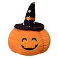 thumbnail image 2 of Pumpkin Pillow, Halloween Plush Pumpkin Cushion with Witch Hat, Throw Pillows for Sofa, Car,, 2 of 2
