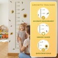 thumbnail image 6 of REGALWOVEN Sunflower Design Height Measurement Ruler, Self-adhesive Height Measure Mural for Teens Baby Bedroom Green Yellow 57.4 x 17.7 Inch, 6 of 7