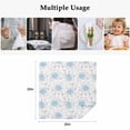 thumbnail image 5 of Cloth Napkins Set of 2 - 20x20 Inches, Pink Blue Flower Washable Reusable Table Napkins, Spring Watercolor Floral Plant Textured Soft & Absortbent Dining Napkin for Party Wedding Hotel Restaurant, 5 of 8