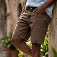 thumbnail image 4 of Mens Baggy Jean Shorts Denim Jorts Men Casual Shorts for Men Relaxed Fit Elastic Waist Summer Beach Shorts for Men with Pockets Coffee Xl, 4 of 4