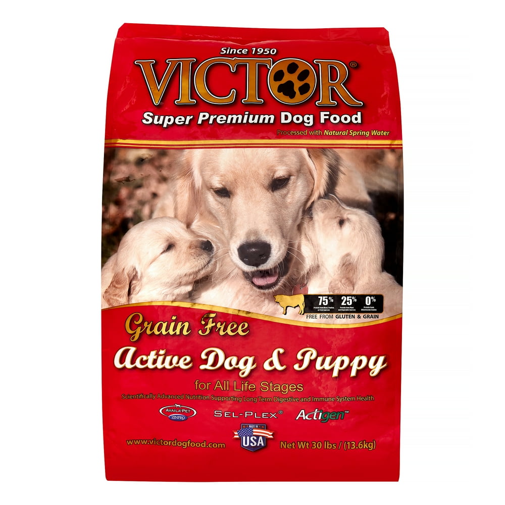 Victor GrainFree Active Dog & Puppy Formula Dry Dog Food, 30 lb