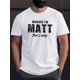thumbnail image 1 of Because I Am Matt Print T-shirt, Summer Men's Casual And Comfortable T-shirt, Men's Short Sleeve Top Suitable For Daily Activities Tee For Adult, Men, Women, Teen, Teenager, Adolescent,Youth, 1 of 6