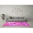 thumbnail image 3 of Ahgly Company Indoor Round Animal Pink Traditional Area Rugs, 6' Round, 3 of 4