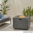 thumbnail image 2 of Bellvue Outdoor 33-Inch Square Fire Pit, Concrete, 2 of 9
