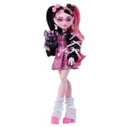 Monster High Draculaura Fashion Doll in Bow Dress with Pet Bat Count Fabulous and 7 Accessories