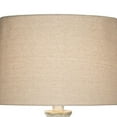thumbnail image 2 of Kiza 28 Inch Table Lamp, Elongated Curved Urn, Cream Beige Stone Design, 2 of 5
