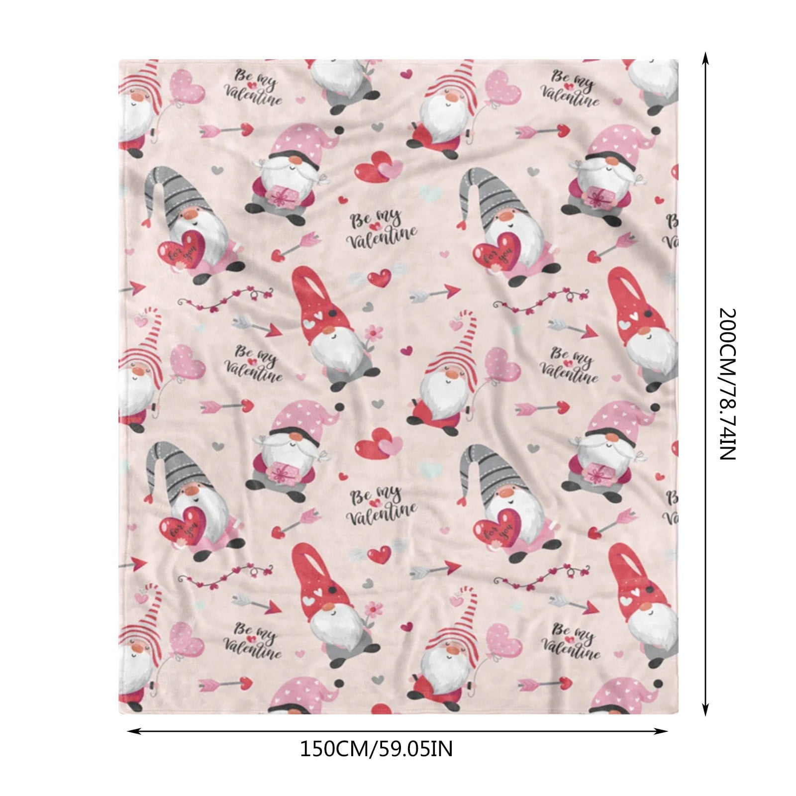 Weighted Blanket Clearance! Valentine's Day Blanket Flannel Decorative Blanket Air Conditioning Blanket Throw Blanket Valentines Day Decorations 1X Blanket