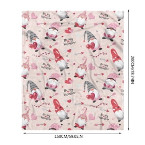 Weighted Blanket Clearance! Valentine's Day Blanket Flannel Decorative Blanket Air Conditioning Blanket Throw Blanket Valentines Day Decorations 1X Blanket