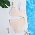 thumbnail image 3 of JFOPQVSM Girls Comfortable Breathable Skin Friendly Sleeveless Swimsuit Fashionable Strap Swimsuit, 3 of 7