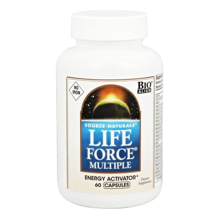 Force 60 Capsules - Source Naturals - Life Force Multiple Energy Activator No Iron - 60 Capsules