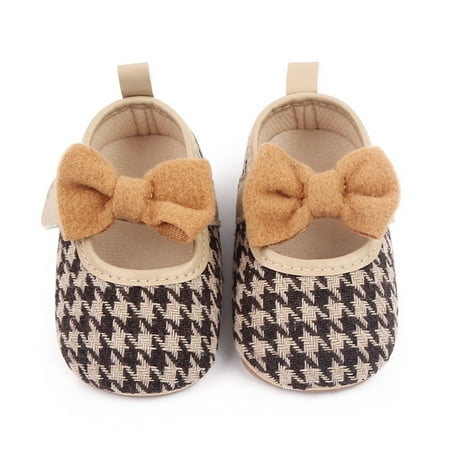 

Christmas Girl Bowknot Toddler Shoes Baby Shoes Princess Wedding Party Dress Shoes For First Walking Baby Shoes Soft