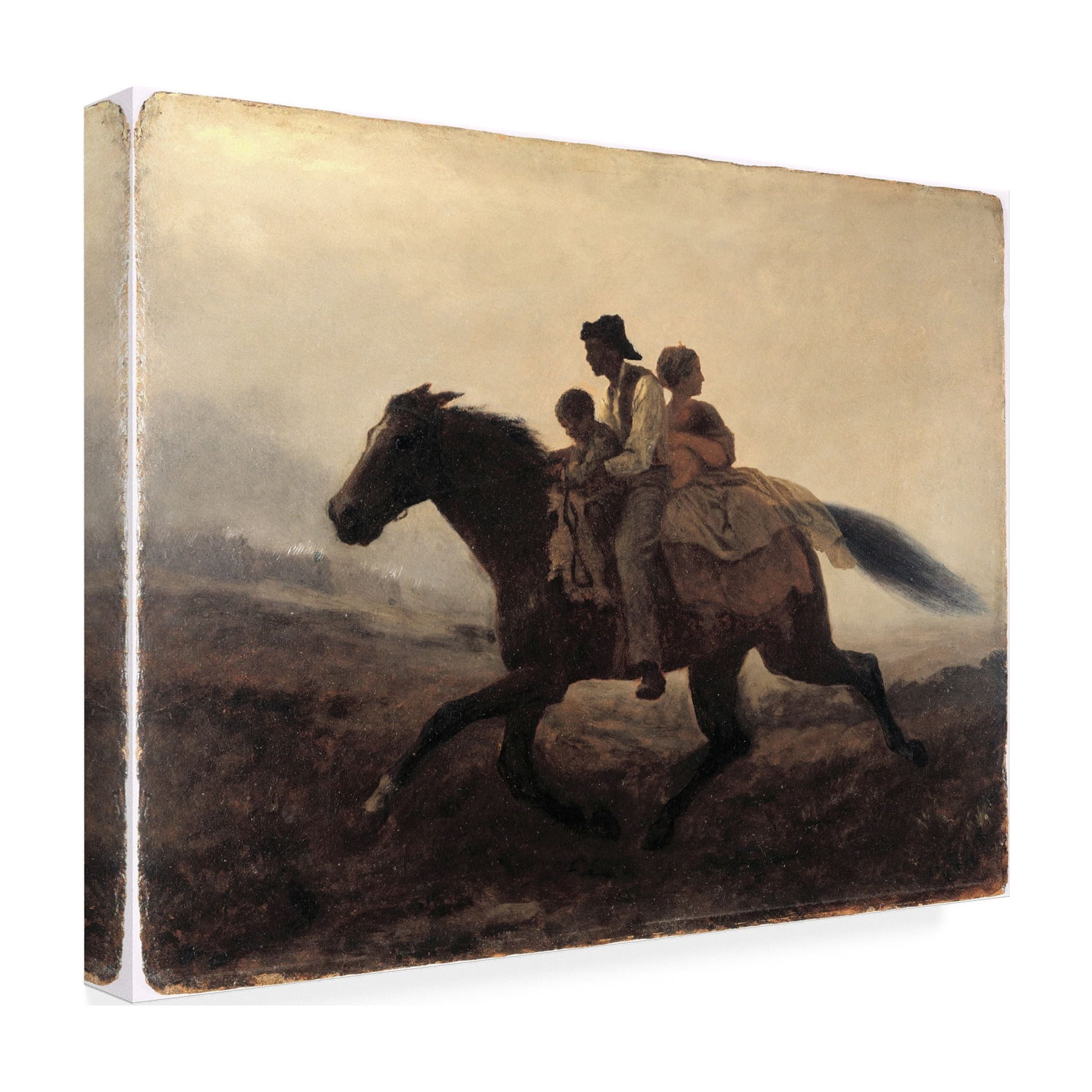 Eastman Johnson 'A Ride For Libertythe Fugitive Slaves' Canvas Art