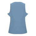 thumbnail image 4 of Soyumi Womens Summer Sleeveless Tank Top Casual Ribbed Racerback Basic Fitted Thick Strap Shirts Tops Summer Trendy Slim Fit Shirts, Light Blue, 4 of 5