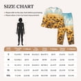 thumbnail image 4 of Picia Sunflower Field Bliss Pattern Women’s Long-Sleeve Sleepwear Set - Soft 2-Piece Loungewear with Pockets, Comfy PJs for Relaxing Nights-XX-Large, 4 of 7