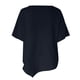 thumbnail image 4 of Gibobby Blusa de Trabajo de Manga Corta Camisas cuello redondo con estampado para mujer, camiseta manga corta algodón y lino, blusa verano holgada informal(Marina,XL), 4 of 5