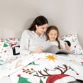 thumbnail image 5 of Homewish Christmas Initial D Letter Bedding Comforter Set for Teens, Cartoon Santa Claus Hat Twin Comforter Sets, Xmas Tree Reversible Bedding Set, Luxury Bedroom Decor, 2 Pieces, 5 of 8
