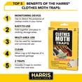 thumbnail image 2 of Harris Clothes Moth Sticky Traps 4 Pack, 2 of 6