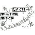 thumbnail image 2 of Febest RIGHT ENGINE MOUNT (HYDRO) # NM-W11RH OEM 11210-WA000, 2 of 2