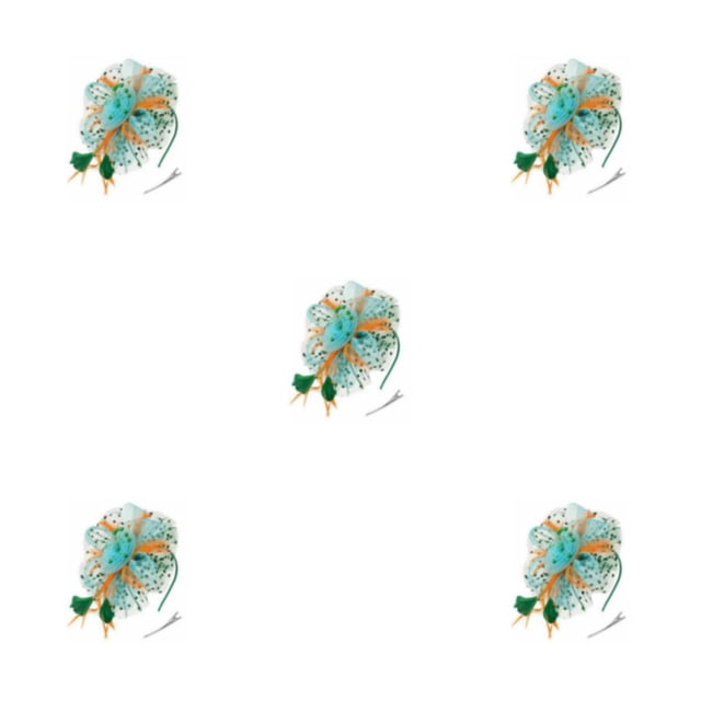 Minnieouse Vintage Women Plume Fascinator Retro Style Velo Hat Diadema Flower Headwear para Club Horse Racing Events Green blue Type2 NO2