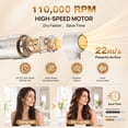 thumbnail image 4 of MCURO 6-in-1 Hair Dryer Brush, Air Wrap Hair Styler, 110000RPM for Fast Drying, Negative Ion for Smoother Hair, 1.25" Auto Curlers, Straightening，Volumizing, 4 of 9