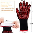 thumbnail image 2 of Gants de Barbecue Antidérapants en Silicone pour Barbecue, Four, Four, Gants de Cuisson Résistants à la Chaleur, Gants de Cheminée, Gants de Cheminée, Gants de Cheminée jusqu'à 800 ° C (Rouge), 2 of 8