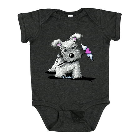 

Inktastic Schnauzer with Heart Gift Baby Boy or Baby Girl Bodysuit