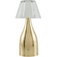thumbnail image 2 of BoutiqueRugs Karakenja Contemporary Iron Bedside Table Lamp for Bedroom Nightstand - Modern End Side Lighting for Living Room - Gold - 10" H, 2 of 7