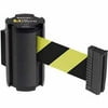Lavi Industries 50-3010WB-SF Wall Mount 7 ft. Retractable Belt Barrier, Safety Yellow Hatch